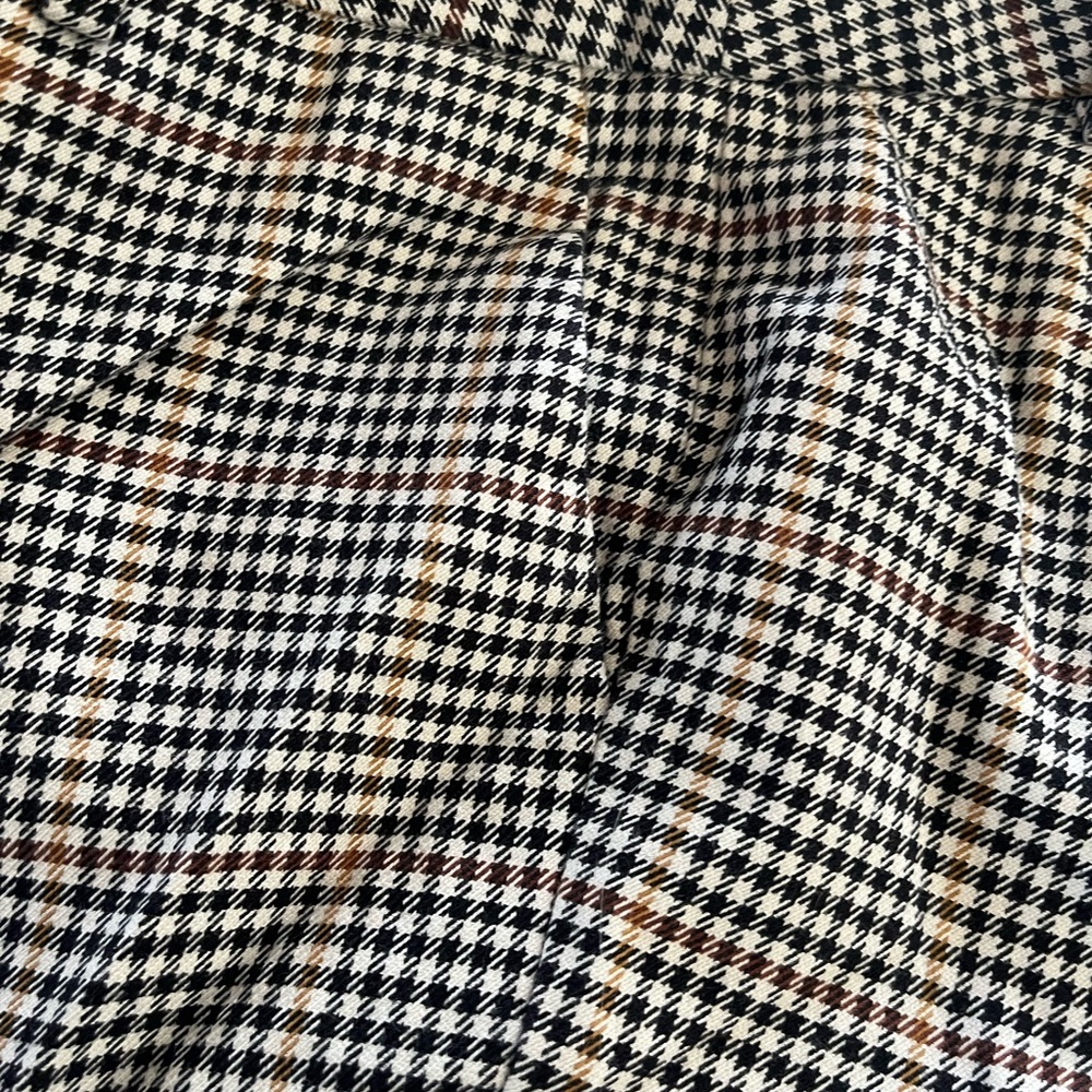 Talbots Black and White Checkered Hampshire Ankle Pants - Picture 4 of 7